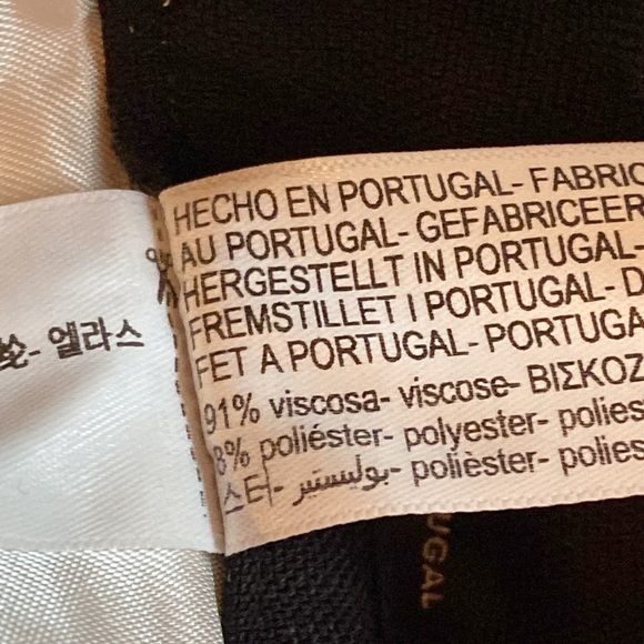 NWT. Massimo Dutti Studio Cream Viscose Contrast Tuxedo Suit Trousers. Size 6. - Picture 9 of 10